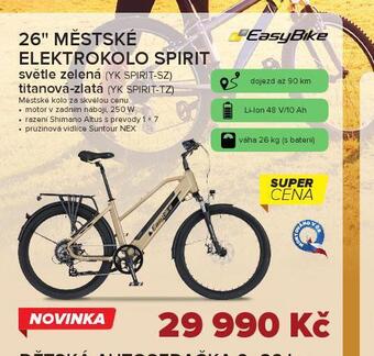 Auto Kelly 26" městské elektrokolo spirit nabídka