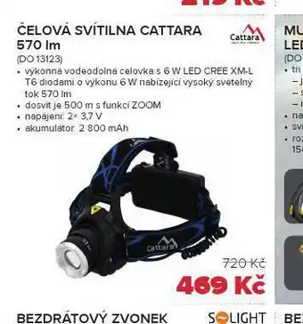 Auto Kelly Čelová svítilna cattata nabídka