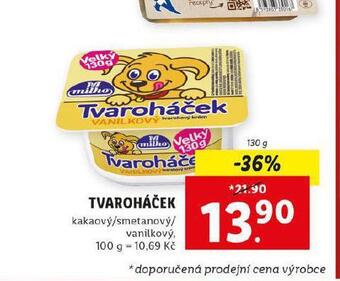 Lidl Tvaroháček nabídka