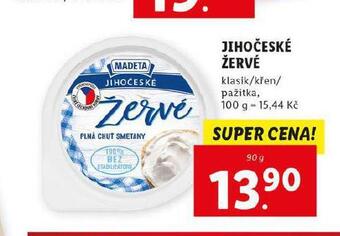 Lidl Jihočeské žervé nabídka
