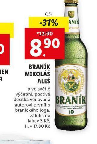 Lidl Pivo braník nabídka