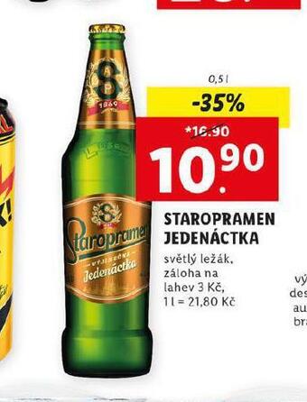 Lidl Pivo staropramen nabídka