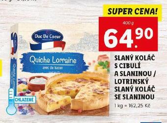 Lidl Slaný koláč s cibulí a slaninou nabídka