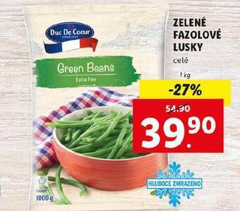 Zelené fazolové lusky