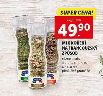 Lidl Mix koření nabídka