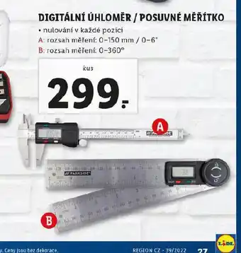 Lidl Digitální úhloměr nabídka