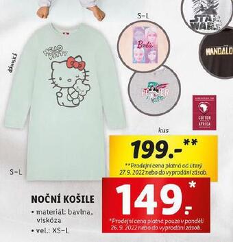 Lidl Noční košile nabídka
