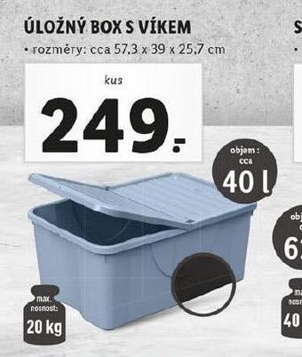 Lidl Úložný box s víkem nabídka