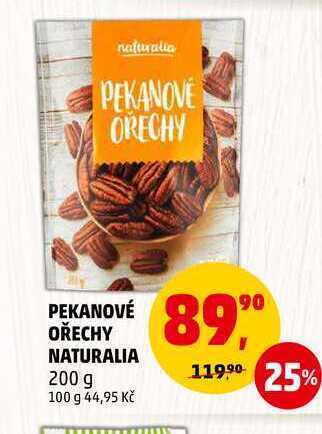 Pekanové ořechy naturalia, 200 g