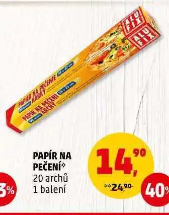 Penny Market Papír na pečení, 20 archů nabídka