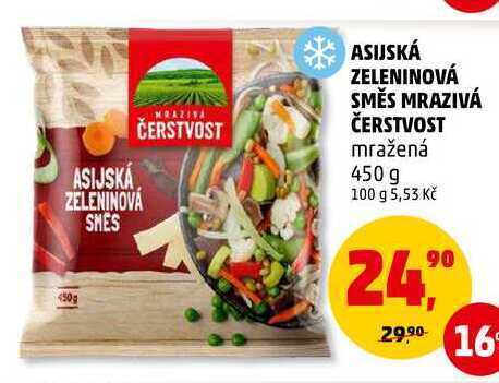 Penny Market Asijská zeleninová směs mrazivá čerstvost, 450 g nabídka