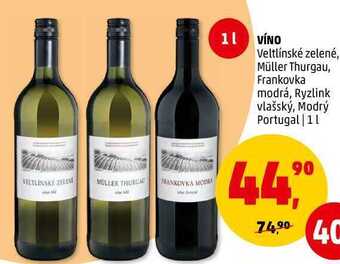 Víno veltlínské zelené, 1 l
