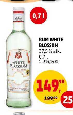 Penny Market Rum white blossom, 0,7 l nabídka