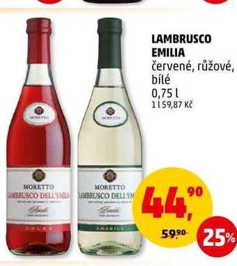 Penny Market Lambrusco emilia, 0,75 l nabídka