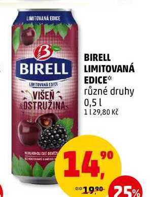 Penny Market Birell limitovaná edice, 0,5 l nabídka