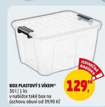 Box plastový s víkem, 1 ks