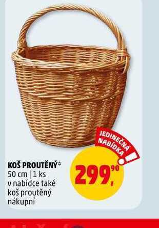Penny Market Koš proutěný, 1 ks nabídka