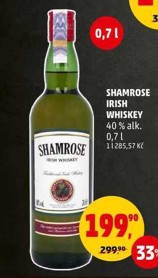 Shamrose irish whiskey, 0,7 l