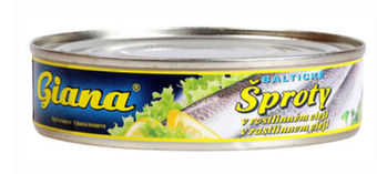 Giana šproty v rostlinném oleji 240g