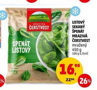 Penny Market Listový sekaný špenát mrazivá čerstvost, 450 g nabídka