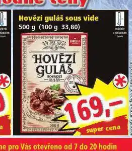 Norma Hovězí guláš sous vide nabídka