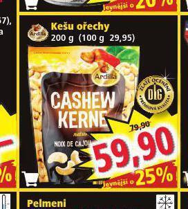 Norma Kešu ořechy nabídka