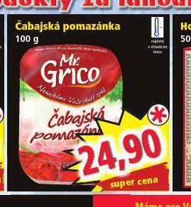 Norma Čabajská pomazánka nabídka