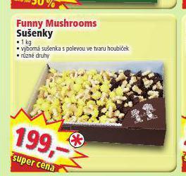 Norma Funny mushrooms sušenky nabídka
