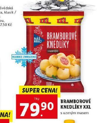 Lidl Bramborové knedlíky xxl nabídka