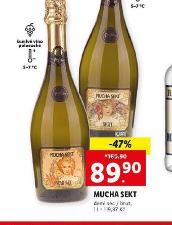 Lidl Mucha sekt nabídka