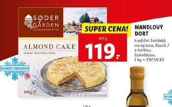 Lidl Mandlový dort nabídka