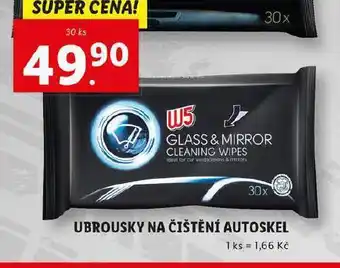 Lidl W5 ubrousky na čištění autoskel nabídka