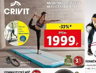 Lidl Nafukovací podložka na cvičení airtrack nabídka
