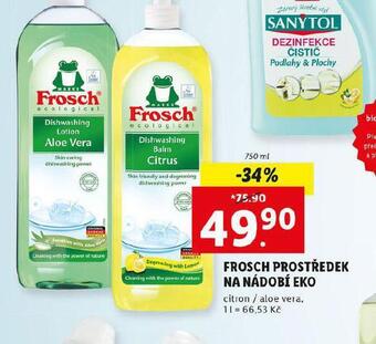 Lidl Frosch prostředek na nádobí eko nabídka