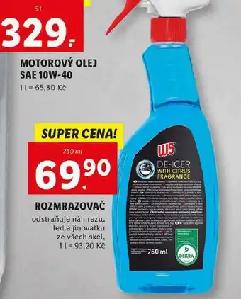 W5 rozmrazovač