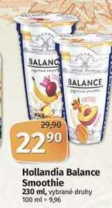 Coop Hollandia balance smoothie 230 ml, vybrané druhy nabídka