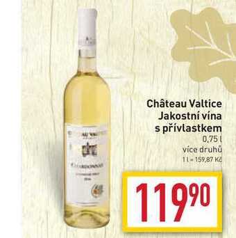 Billa Château valtice jakostní vína s přívlastkem 0,75l nabídka
