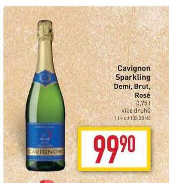 Billa Cavignon sparkling demi, brut, rosé 0,75l nabídka