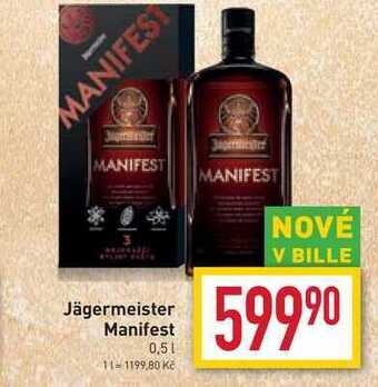 Billa Jägermeister manifest 0,5l nabídka