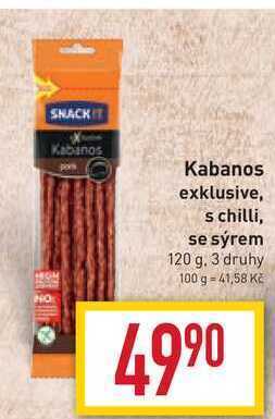 Billa Kabanos exklusive 120 g nabídka