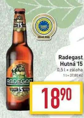 Billa Radegast hutná 15 0,5 l nabídka