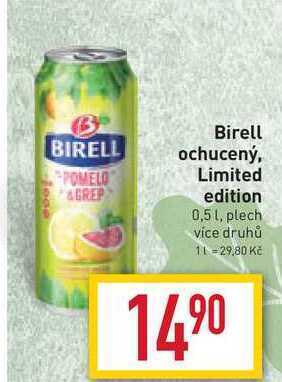Billa Birell ochucený, limited edition 0,5 l, plech nabídka