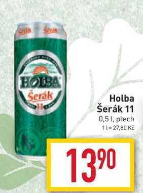 Billa Holba šerák 11, 0,5l, plech nabídka