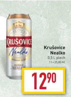 Billa Krušovice nealko 0,5 l, plech nabídka