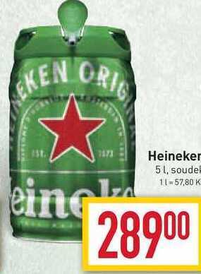 Billa Heineken 5 l, soudek nabídka