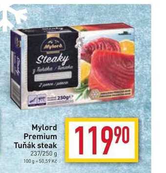 Billa Mylord premium tuňák steak 237/250 g nabídka