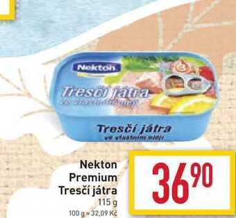 Billa Nekton premium tresčí játra 115 g nabídka