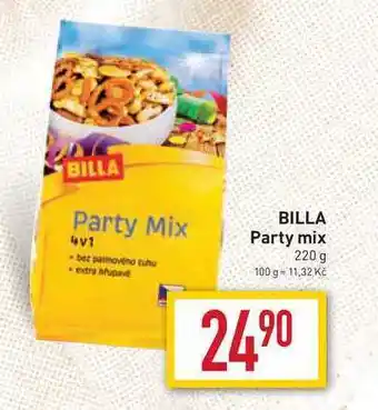 Billa Billa party mix 220g nabídka