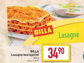 Billa Billa lasagne bezvaječné 500 g nabídka