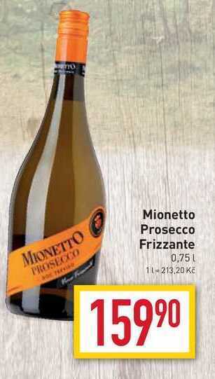 Billa Mionetto prosecco frizzante 0,75l nabídka